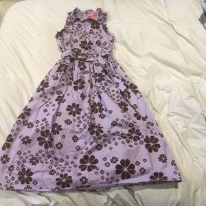 Kate Spade Purple Floral Midi Dress - Size 0